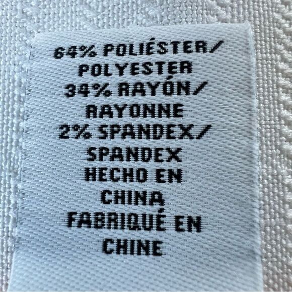 Ruby Rd. White Blouse Three Quarter Bell Crochet Lace Ruffle Sleeve SZ XL - Picture 9 of 12